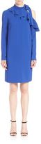 Thumbnail for your product : Emilio Pucci Stretch Cady Cold-Shoulder Ruffle Dress