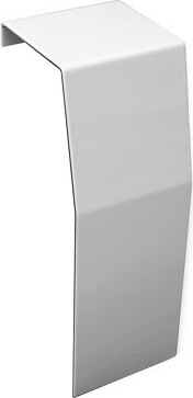 Baseboarders Premium Steel Easy Slip-On Baseboard Heater Cover Endcap Zero Clearance - White