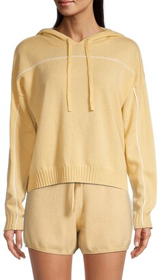Minnie Rose Oversized Pipe-Embellished Cashmere Hoodie