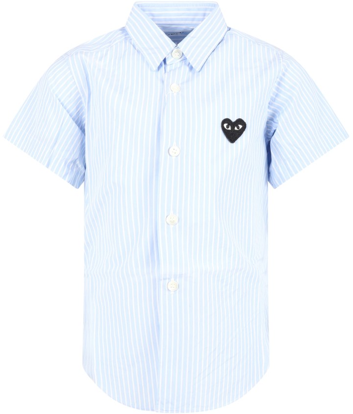 comme des garcon blue moletom com capuz