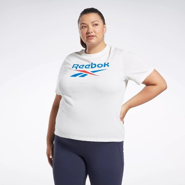 Identity T-Shirt (Plus Size) Womens Athletic T-Shirts 4X White / Vector Blue - ShopStyle