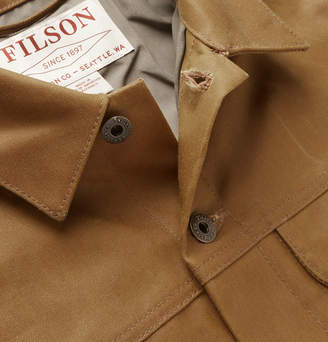 Filson Short Lined Cruiser Waxed-cotton Jacket - Brown