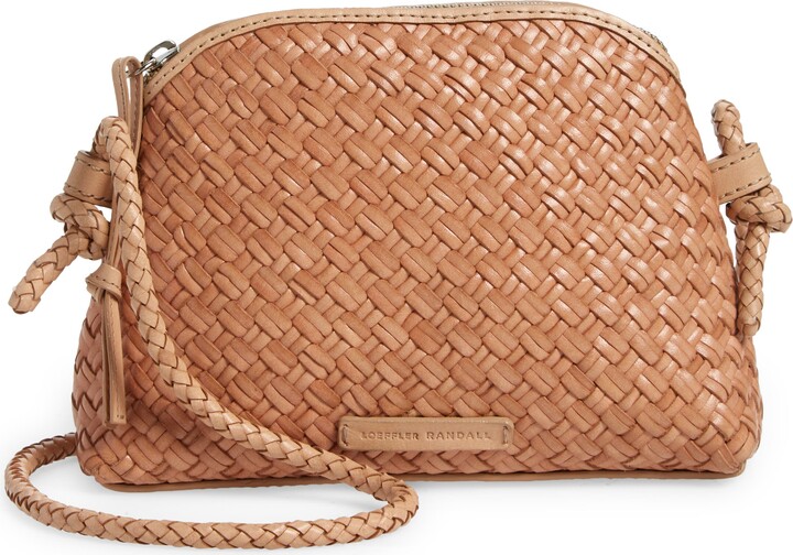Mini Woven Leather Crossbody Bag