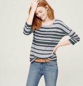 Thumbnail for your product : LOFT Striped Drop Shoulder Tee