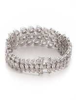 Thumbnail for your product : Fallon Jewelry Graduated Cluster Cuff Bracelet