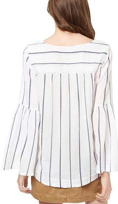 Sanctuary Lila Lace-Up Bell Sleeve Top