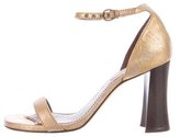 Thumbnail for your product : Marc Jacobs Metallic Multistrap Sandals