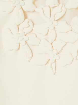 Valentino Garavani Appliquéd Wool And Silk-blend Mini Dress