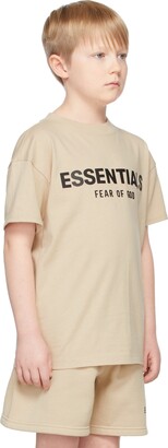 Essentials SSENSE Exclusive Kids Beige Logo T-Shirt