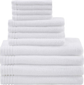 Quick-drying and breathable 100% cotton towels (set of 12)