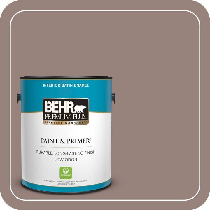 BEHR PREMIUM PLUS 1 gal. #750B-5 Castle Hill Satin Enamel Low Odor Interior Paint & Primer