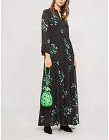 Thumbnail for your product : Ganni Georgette chiffon maxi dress