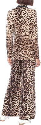 Dolce & Gabbana Leopard-print wool-blend blazer