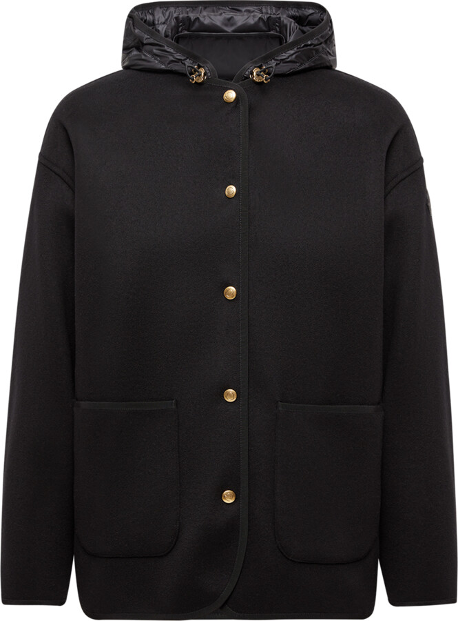 MONCLER COLLECTION Reposse 3-in-1 Wool & Cashmere Short Down Jacket