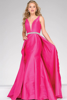 Thumbnail for your product : Jovani Long Embellished V Neck Prom Dress 42401