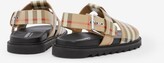 Thumbnail for your product : Burberry Childrens Vintage Check Leather Buckled Sandals Size: 3.5