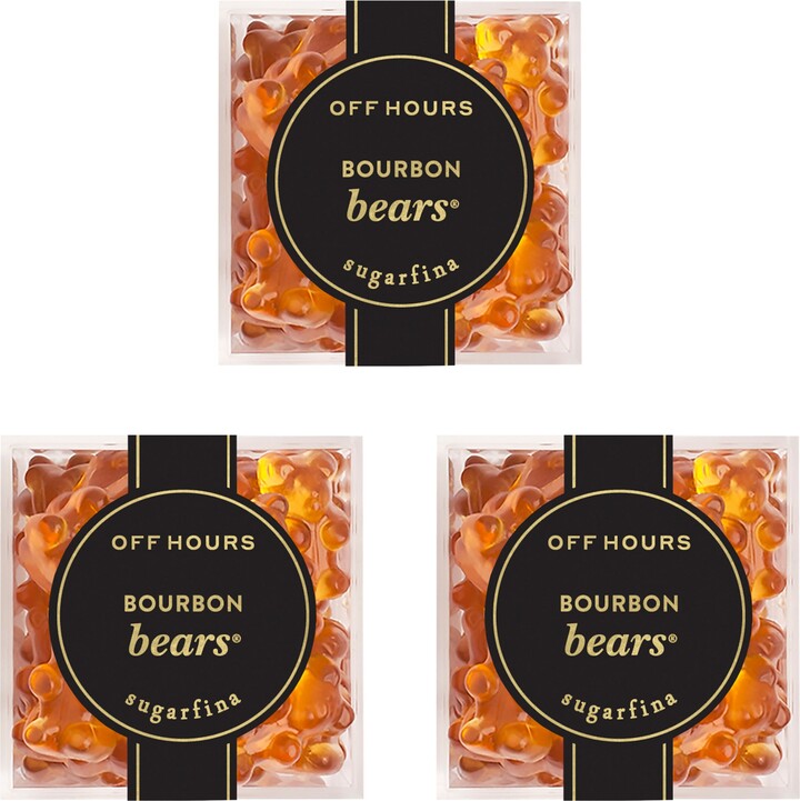 sugarfina Bourbon Bears Set of 3 Candy Cubes