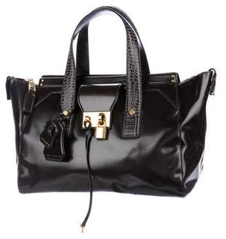 Marc Jacobs Leather Embossed-Trim Satchel w/ Tags