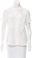 Thumbnail for your product : Comme des Garcons Ruffled Button-Up Top