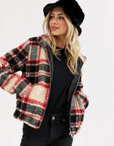 Thumbnail for your product : JDY check teddy jacket