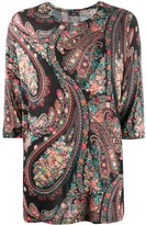Thumbnail for your product : Etro paisley print elbow-sleeved T-shirt