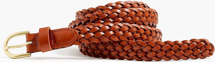 J.Crew Factory Factory Women's Skinny Braided Leather Belt - ShopStyle