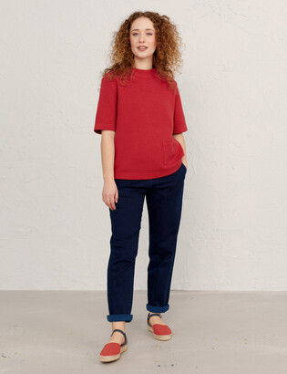 Marks and Spencer Pure Cotton Short Sleeve Sweatshirt