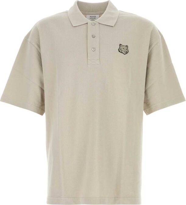 MAISON KITSUNÉ Bold Fox Head Patch Oversized Polo Shirt