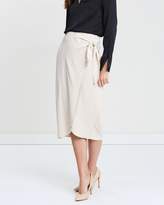 Thumbnail for your product : Forcast Charlize Tie Waist Skirt