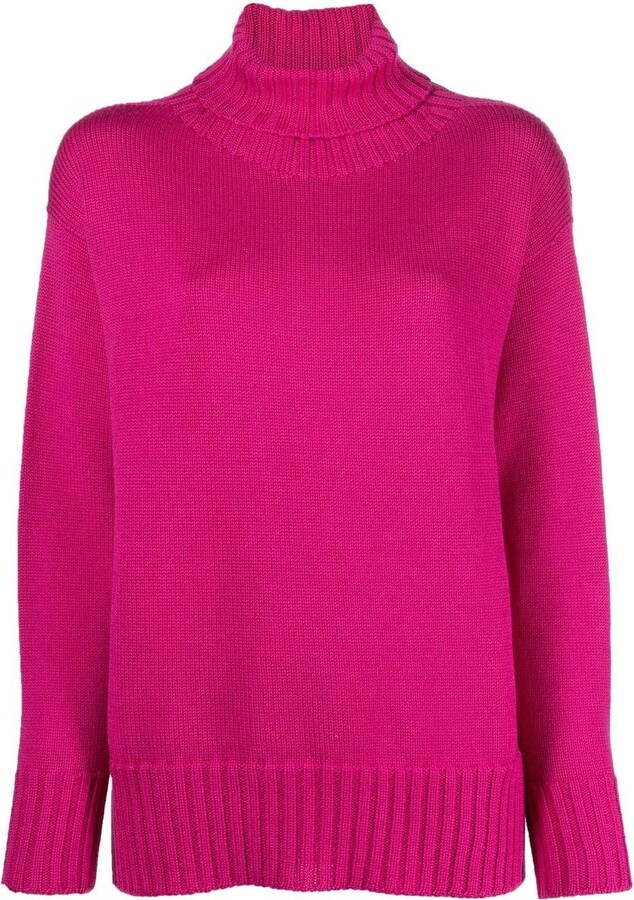 Drumohr RollNeck RibbedTrim Jumper ShopStyle Turtleneck Sweaters