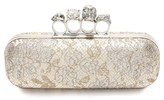 Thumbnail for your product : Alexander McQueen Knuckle Clasp Lace Box Clutch