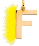 Thumbnail for your product : Fendi ABClick Mink Trimmed F Pendant