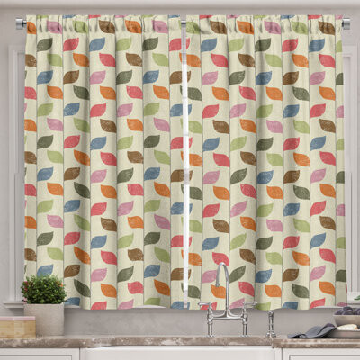Leaves Kitchen Curtain