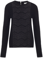 Thumbnail for your product : Whistles Lace Panel Front Knit