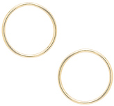 Thumbnail for your product : joolz by Martha Calvo Front Hoop Earrings in Metallic Gold.