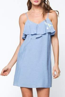 Everly Blue Sleeveless Dress