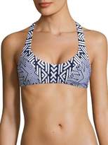 Thumbnail for your product : Red Carter Azteca Lace-Up Back Bikini Top