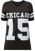 Thumbnail for your product : New Look Cameo Rose Black Chicago Baseball T-Shirt