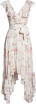 Thumbnail for your product : Ever New Floral Print Handkerchief Hem Maxi Dress