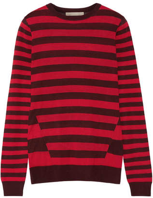 Jason Wu Striped Silk Sweater - Red