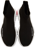 Thumbnail for your product : Balenciaga Black & Pink Speed Sneakers