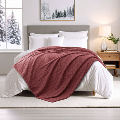 Superior Victoria Soft Fluffy Fleece Blanket - Mink Texture & Double Layer