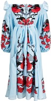 Thumbnail for your product : Yuliya Magdych Bullfinches embroidered dress