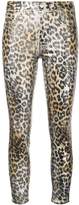 Thumbnail for your product : L'Agence high-waisted leopard print jeans