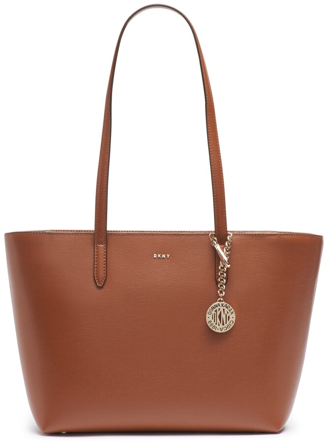dkny brown tote bolsa
