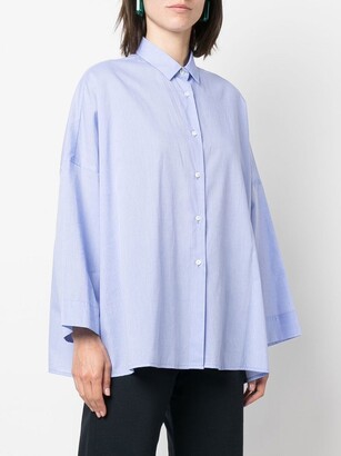 Sara Roka Wide-Sleeves Cotton Shirt