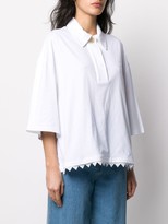 Thumbnail for your product : Loewe Scallop-Hem Oversized Shirt
