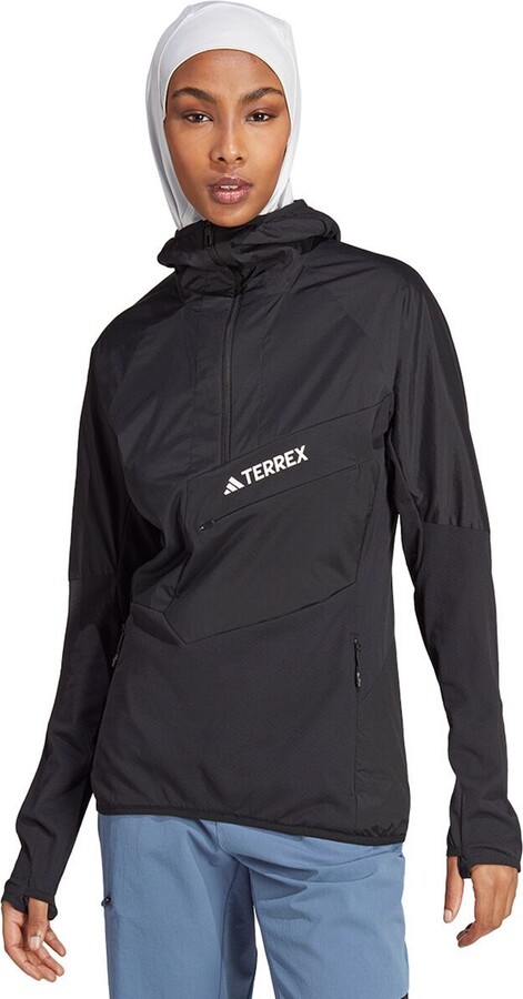 Adidas TERREX Techrock Ultralight 1/2-Zip Hooded Fleece Jacket - Women's