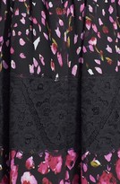 Thumbnail for your product : Betsey Johnson Print Mixed Media Fit & Flare Dress