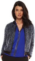 Thumbnail for your product : Elie Tahari for designation tweed mixed-media bomber jacket - women's